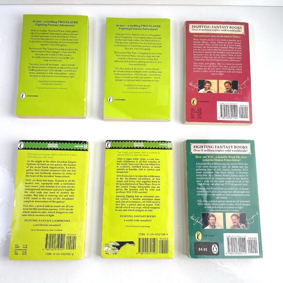 Fighting Fantasy Books Two Player Clash Of The Princes Warlocks Way Warriors Way - Picture 8 of 16